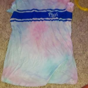 Homemade pink tiedye shirt